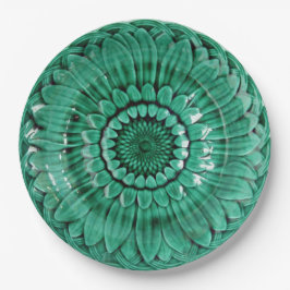 Prato De Papel Servir o l'herbe do sur dos déjeuners em 9" placas