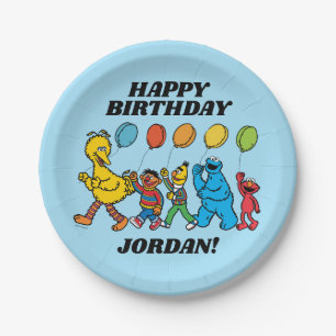 Prato De Papel Sésamo Street Pals Balões de Partes