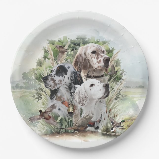 Prato De Papel Setores Ingleses (Frente)