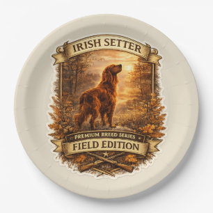 Prato De Papel Setter Irlandês