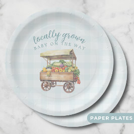 Prato De Papel Sexo Neutro de Chá de fraldas Localmente Crescido