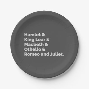 Prato De Papel Shakespeare Plays I