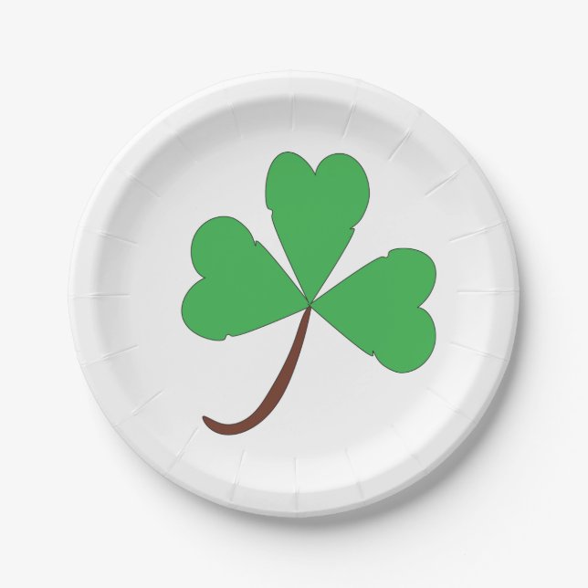 Prato De Papel Shamrock (Frente)