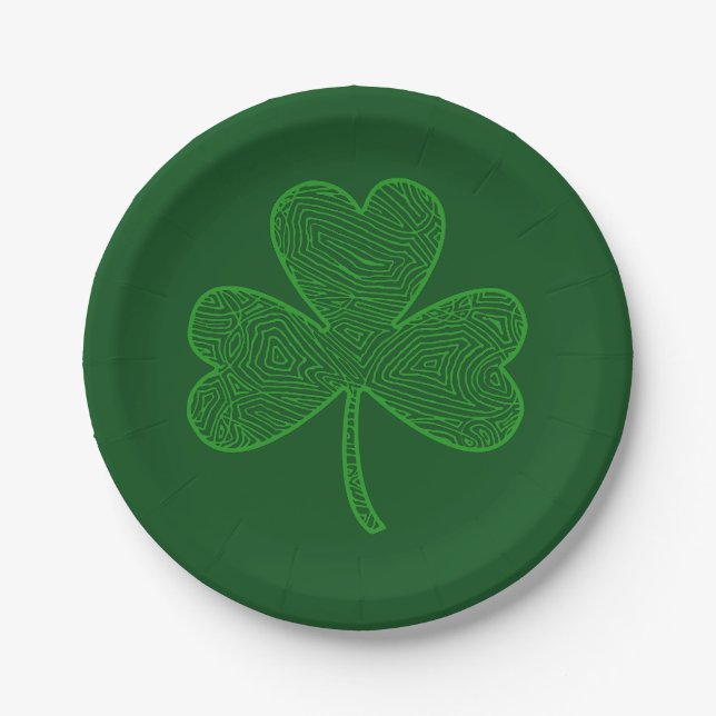 Prato De Papel Shamrock (Frente)