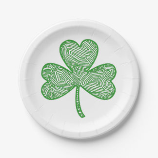 Prato De Papel Shamrock