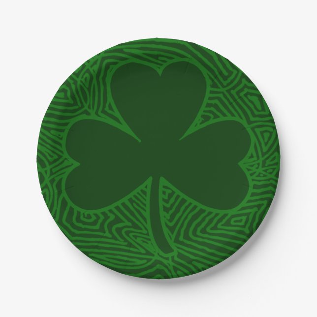 Prato De Papel Shamrock (Frente)