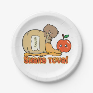 Prato De Papel Shana tova Rosh Hashanah
