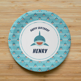 Prato De Papel Shark Bait | Festa de aniversário personalizada