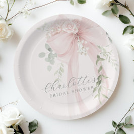 Prato De Papel She's tying the knot Bow Bridal Shower