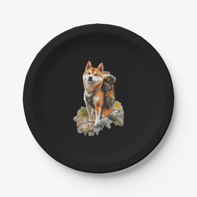 Prato De Papel Shiba Pitbull Inu (Frente)