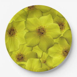 Prato De Papel Shrubby Cinquefoil Padrão Sem Costura