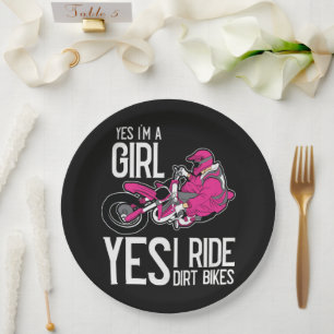 Prato De Papel Sim, eu sou uma garota, sim, eu ando de moto de te