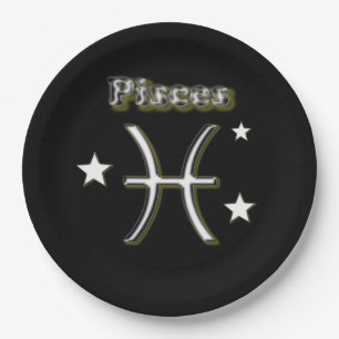 Prato De Papel Símbolo dos peixes