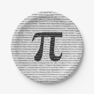 Prato De Papel Símbolo matemático original de número preto por di