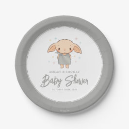 Prato De Papel Simple Harry Potter - Dobby Baby Shower