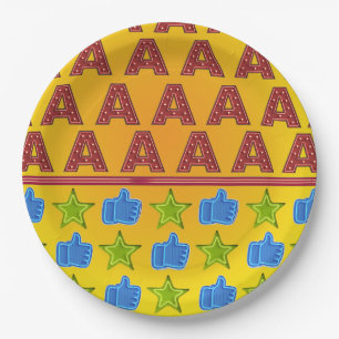 Prato De Papel Sinais Neon legal