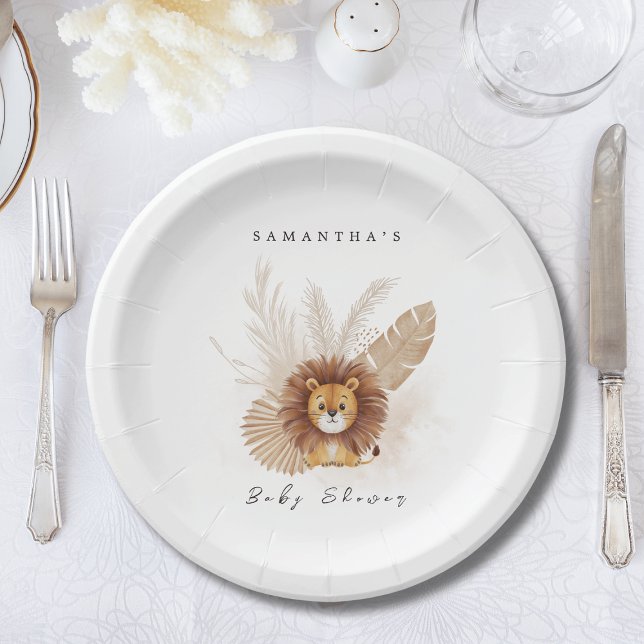 Prato De Papel Sinal de boas-vindas do convite para chá de fralda (Criador carregado)