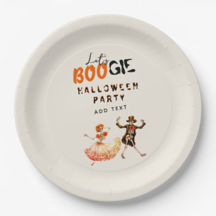 Prato De Papel Sinal De Boogie Skeleton Day Of Halloween