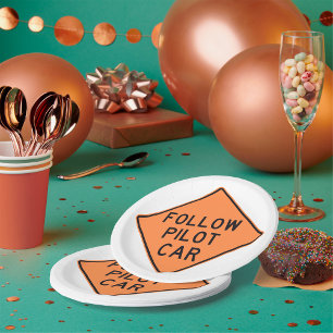 Prato De Papel Sinal de carro piloto