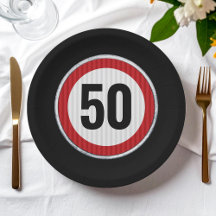 Sinal de Limite de Velocidade de 50º Aniversário -