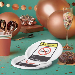 Prato De Papel Sinal de Sem Fumagem de Precaução