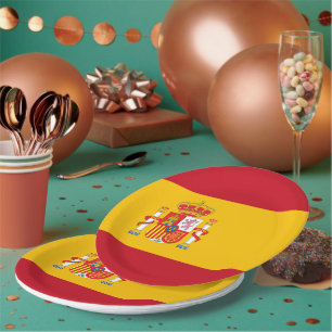 Prato De Papel sinalizador de espanha