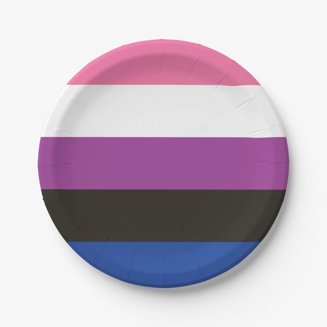 Prato De Papel Sinalizador de Fluido de Gênero (Frente)