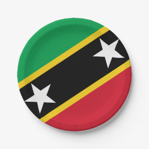 Prato De Papel Sinalizador santo Kitts e Nevis