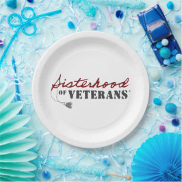 Prato De Papel Sisters of Veterans Military Pride Design