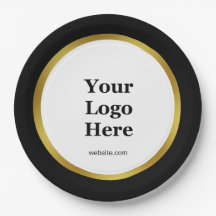 Site do logotipo Dourado comercial Elegante Black