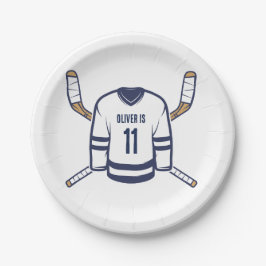 Prato De Papel Skate sobre a plataforma de hóquei no gelo