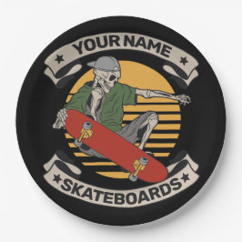 Prato De Papel Skateboard Personalizada Pega Pele Prendendo Pele