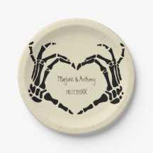 Skeleton Mãos Casamento Personalizado em Forma de 
