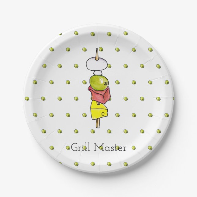 Prato De Papel Skewer (Frente)