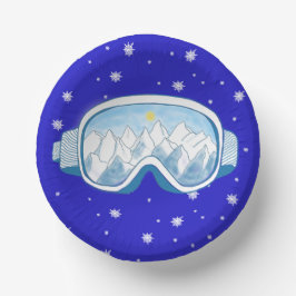 Prato De Papel Ski Goggles Snowflake Dance