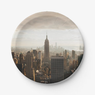 Prato De Papel Skyline de New York