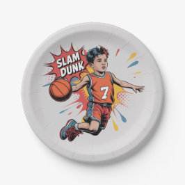 Prato De Papel Slam Dunk Boy Birthday Bash