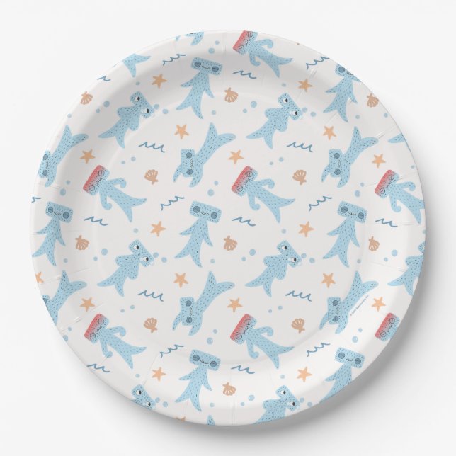 Prato De Papel Slumberkins Hammerhead Birthday (Frente)