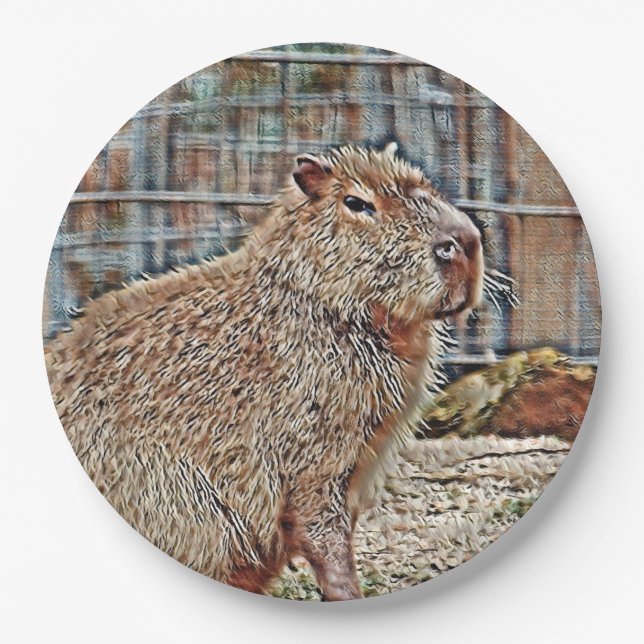 Prato De Papel SmartMix Animal - Capybara (Frente)
