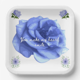 Prato De Papel Smiling heart