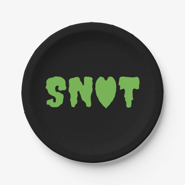 PRATO DE PAPEL SNOT LOVE (Frente)