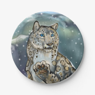 Prato De Papel Snow Lepard