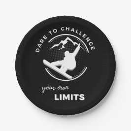 Prato De Papel Snowboarder e "Atrevam-se a desafiar os vossos pró