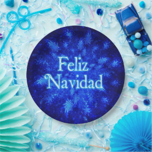 Prato De Papel Snowburst - Feliz Navidad