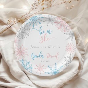 Prato De Papel Snowflakes gênero revela que