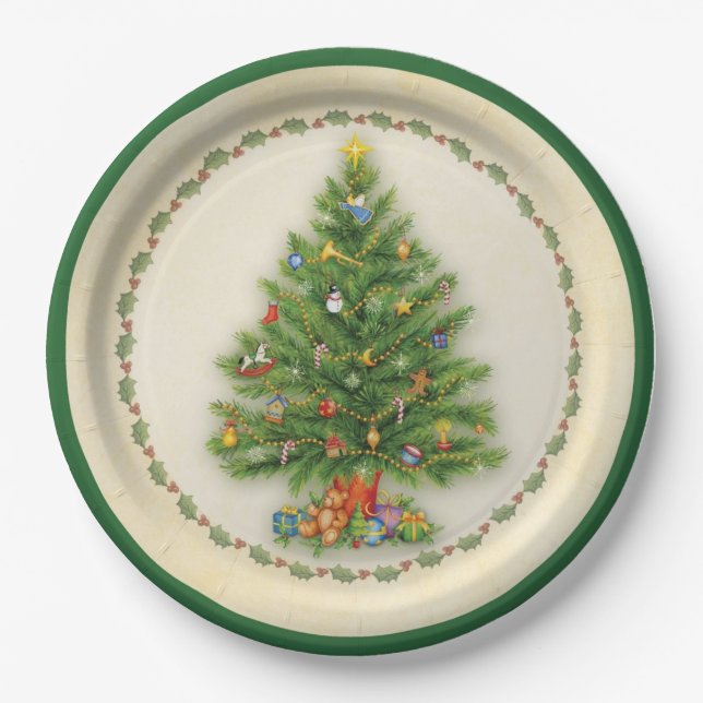 Prato De Papel Sob a árvore (Frente)