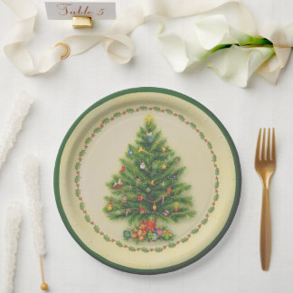 Prato De Papel Sob a árvore