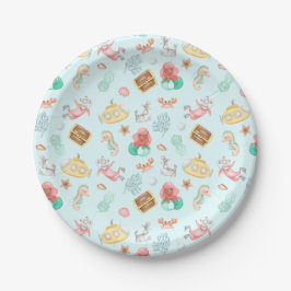 Prato De Papel Sob O Mar