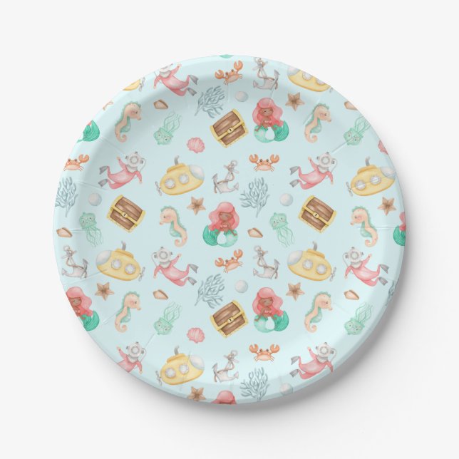 Prato De Papel Sob O Mar (Frente)