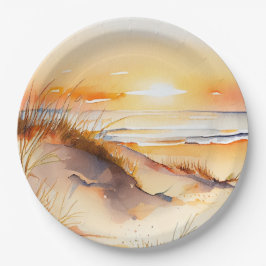 Prato De Papel Socorro da costa do oceano Tropical de Praia